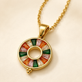 Aurora Mosaic Pendant Necklace